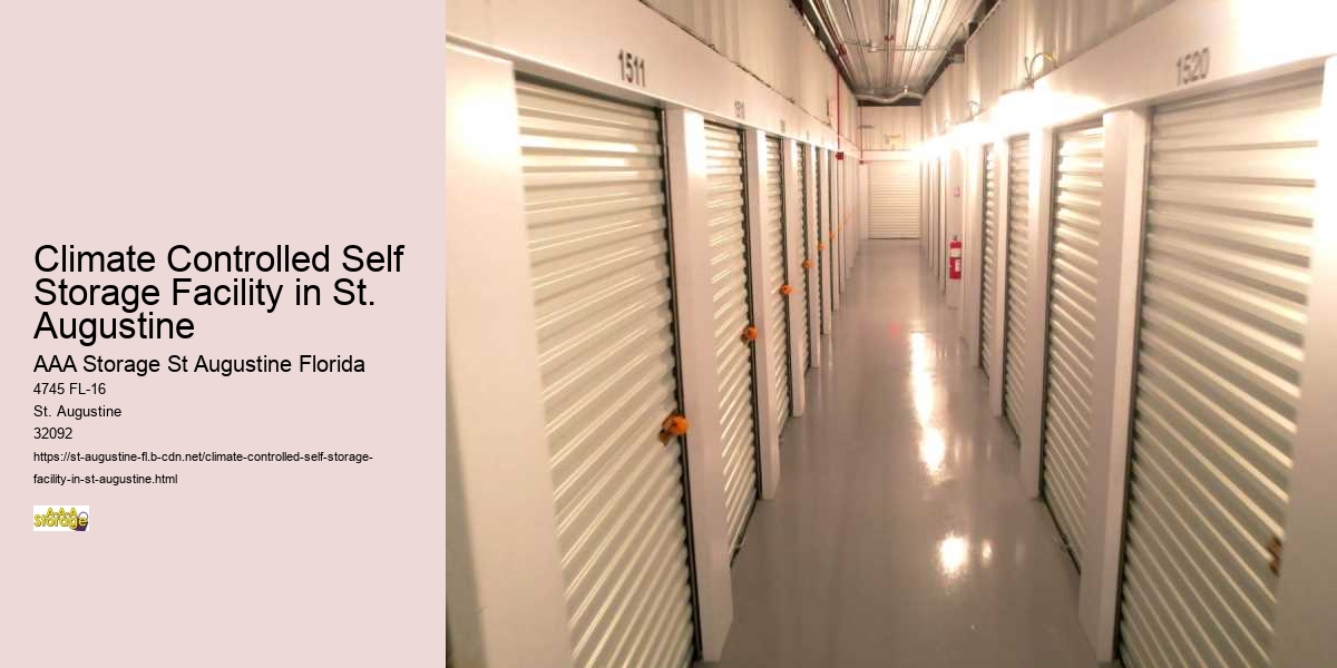 Climate Controlled Self Storage Facility in St. Augustine