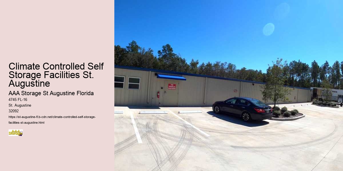 Climate Controlled Self Storage Facilities St. Augustine