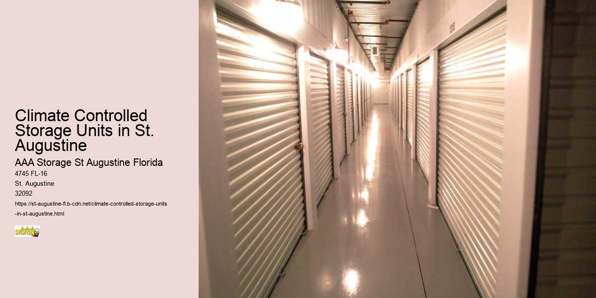 Climate Controlled Storage Units in St. Augustine
