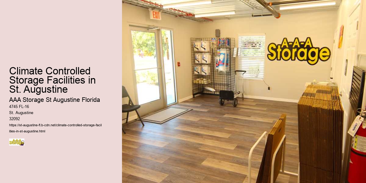 Climate Controlled Storage Facilities in St. Augustine