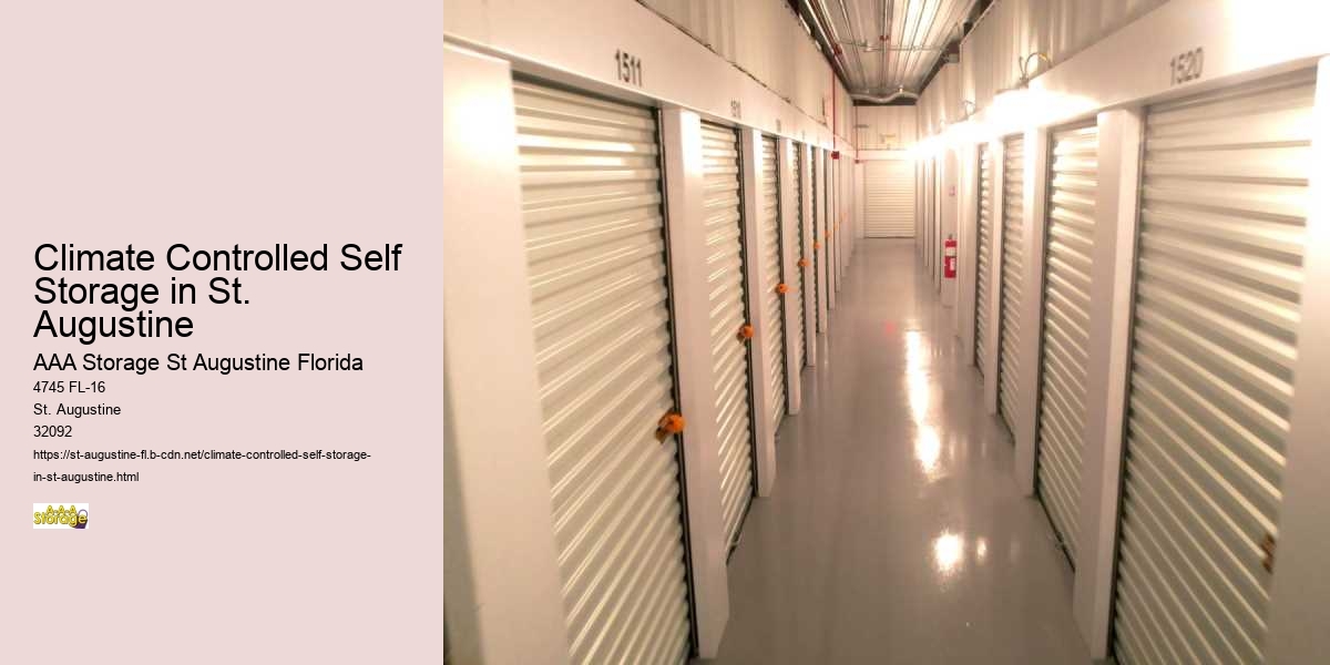 Climate Controlled Self Storage in St. Augustine
