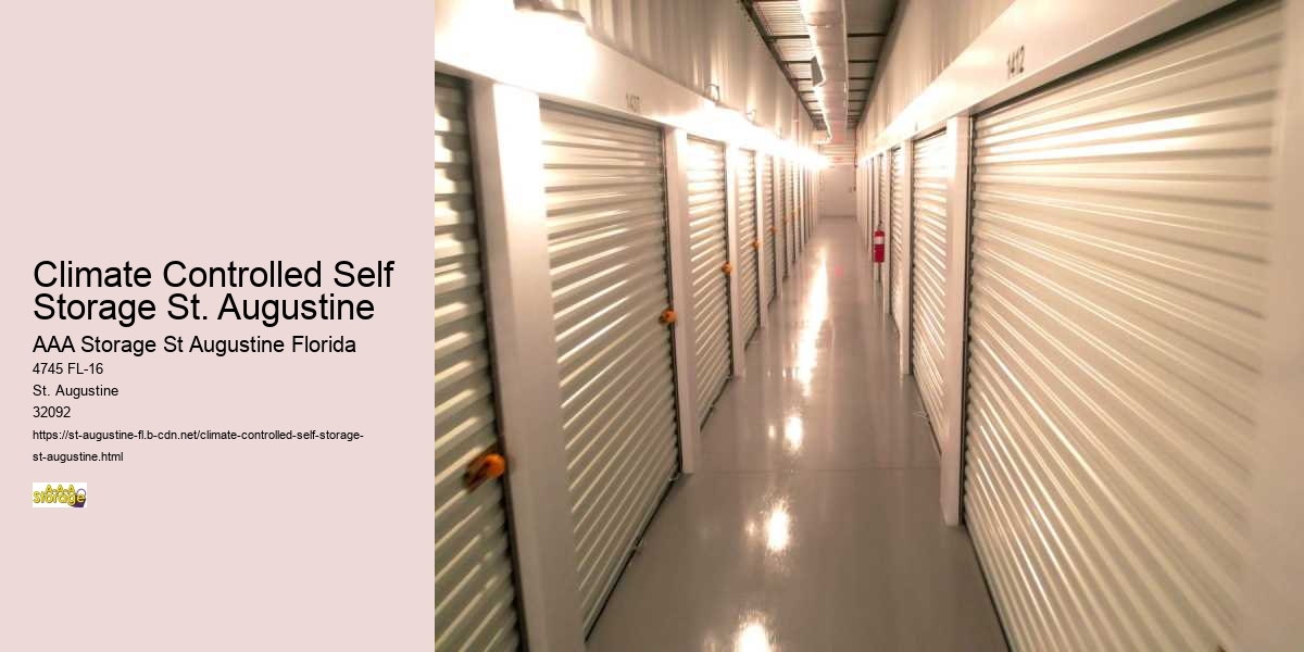 Climate Controlled Self Storage St. Augustine