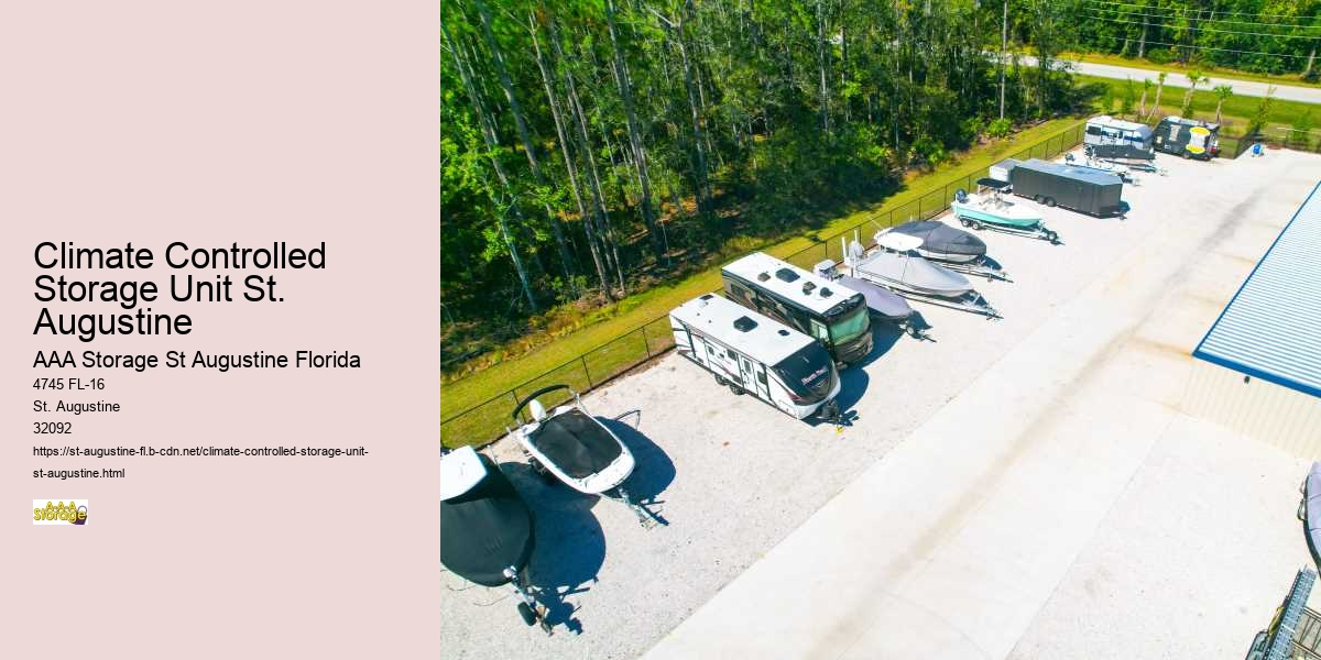 Climate Controlled Storage Unit St. Augustine