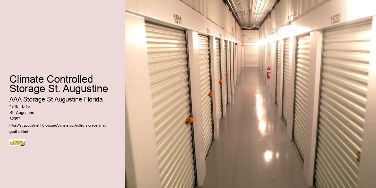 Climate Controlled Storage St. Augustine