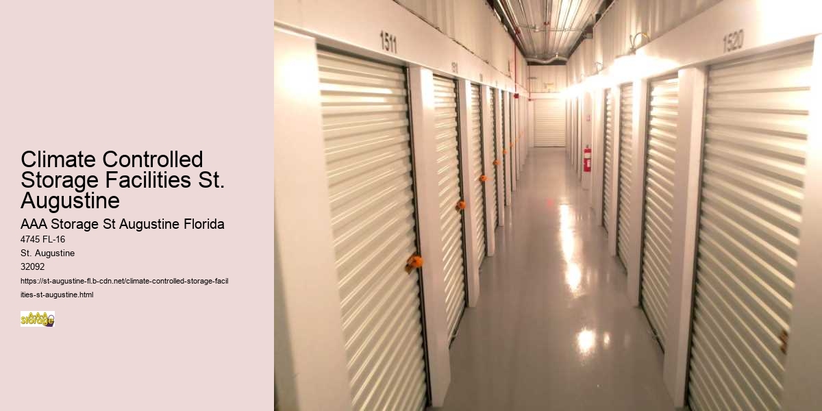 Climate Controlled Storage Facilities St. Augustine