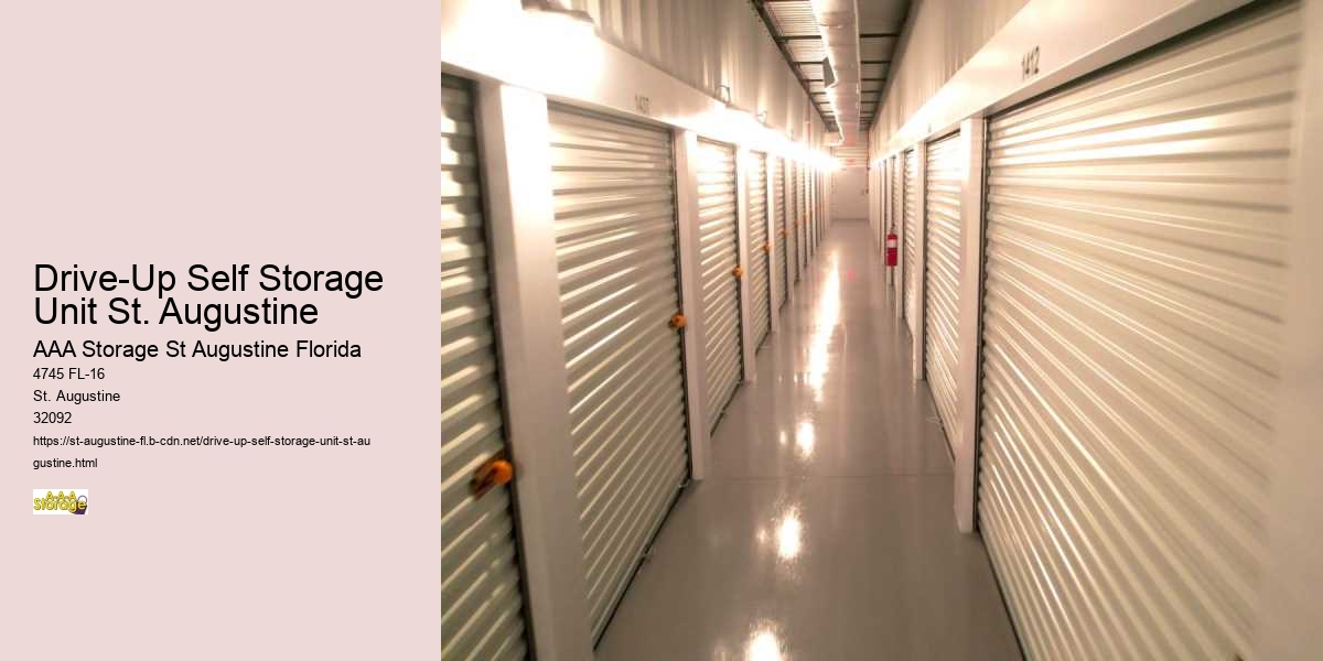 Drive-Up Self Storage Unit St. Augustine