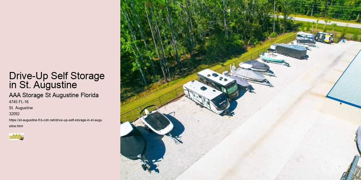 Drive-Up Self Storage in St. Augustine