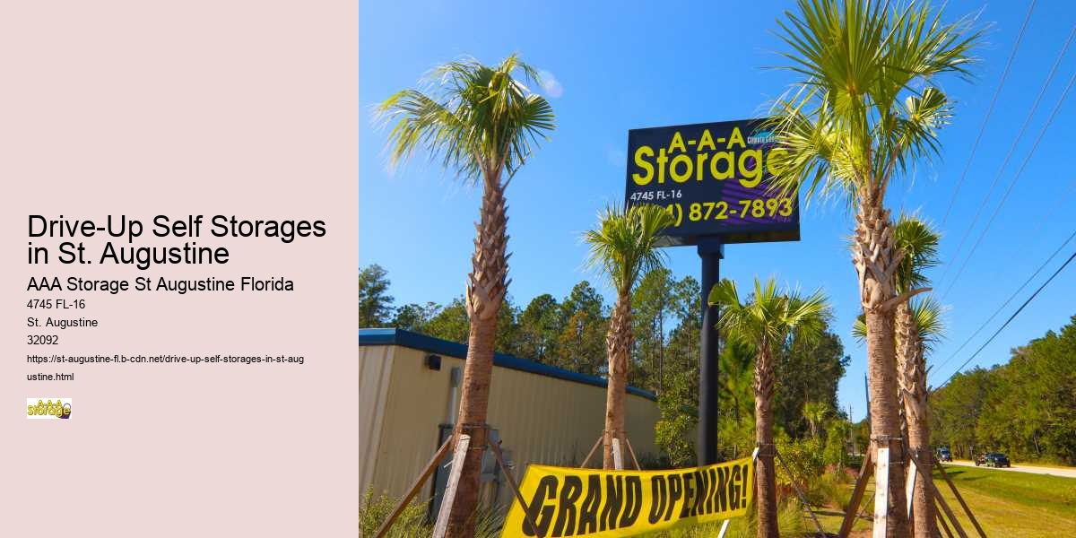 Drive-Up Self Storages in St. Augustine