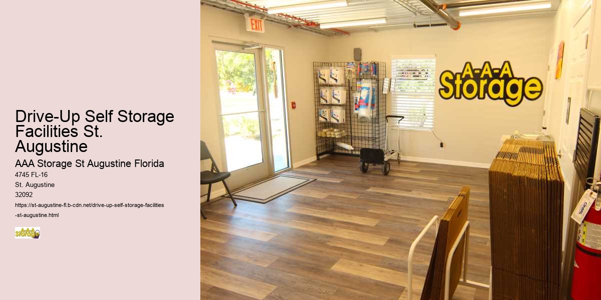 Drive-Up Self Storage Facilities St. Augustine