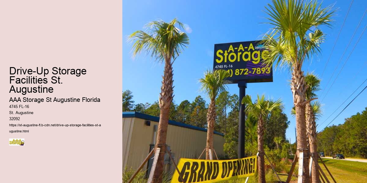 Drive-Up Storage Facilities St. Augustine