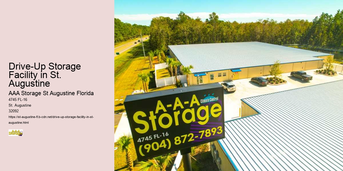 Drive-Up Storage Facility in St. Augustine