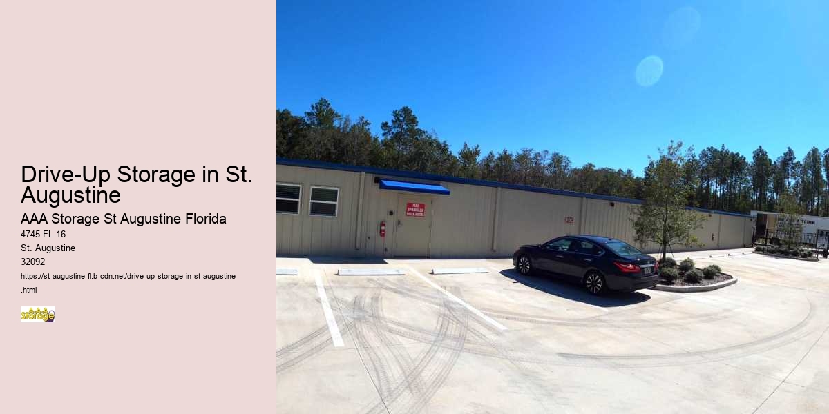 Drive-Up Storage in St. Augustine