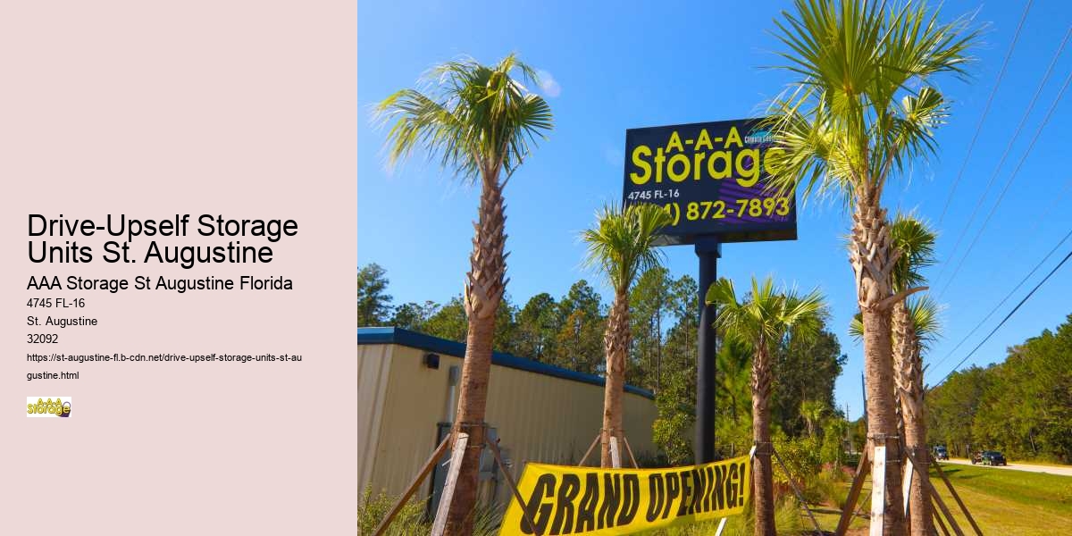 Drive-Upself Storage Units St. Augustine