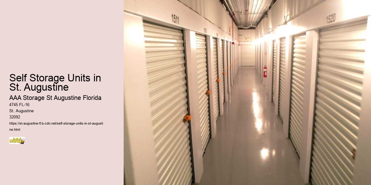 Self Storage Units in St. Augustine