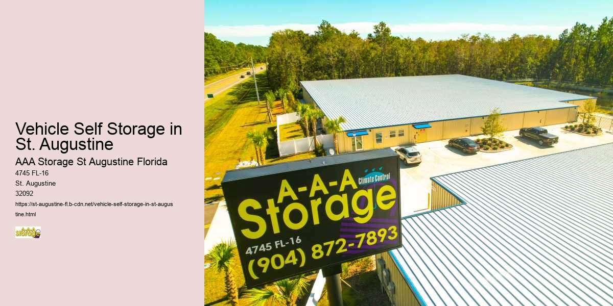 Vehicle Self Storage in St. Augustine